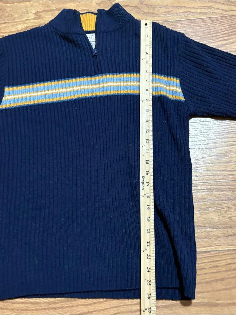 Vintage Arizona Jean Co Heavyweight Quarter Zip Sweater Knit Men’s Small Y2K 90s
